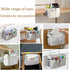 Bedside Caddy Organizer, Multi-Function Hanging Storage Bag for Bunk Bed & Dorm Bed Rails, White