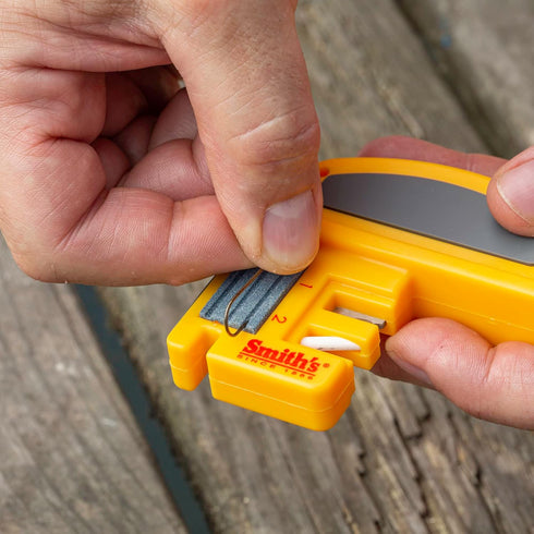 Smith's 50729 Deluxe Fillet Knife & Hook Sharpener - Lightweight & Durable Outdoor Tool for Fishing - Multiple