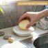 4.5 Inch, Natural Marble Soap Dish, Round White Jewelry Dish Limestone Shower Soap Holder, Modern Stone Sponge Holder