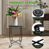 Fashion&cool 2 Pack Outdoor Side Tables for Small Space, Patio Side Table, Weather Resistant Metal Small Round Outdoor