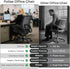 Polias 330Lbs, Ergonomic Office Chair - Breathable Mesh Computer Desk Chair with Lumbar Support & Armrest, Rolling