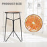12'' VCUTEKA Patio Side Table Outdoor Accent Table Bistro Coffee Tables Plant End Small Porch Tables Indoor Round Glass