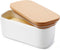 Sweese Small Butter Dish with Lid for Countertop, Airtight Butter Keeper Holds