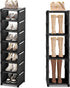 8-Tier Tall Corner Shoe Rack for Entryway Corner Narrow Shoe Shelf Space