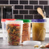 ELEGANT DISPOSABLES 32 oz Plastic Food Storage Containers, Reusable Leak Proof Pack of 12