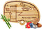 Happy Camper Bamboo Cutting Board, Retro RV Engraved Camping Cutting Board, Gift for Couple