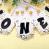 1st Notorious One High Chair Banner for Boys - Black and Gold - Hip Hop Birthday Party Decoration