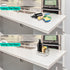 Counter TEZZ Sponge Holder for Kitchen Sink, Stainless Steel Kitchen Storage Sink Caddy for Organizing Sponge, Brush