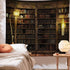 Kanora Vintage Bookshelf Tapestry Wall Hanging - Study Room Picture Art Tapestry Retro Bookshelf Wall Art Library