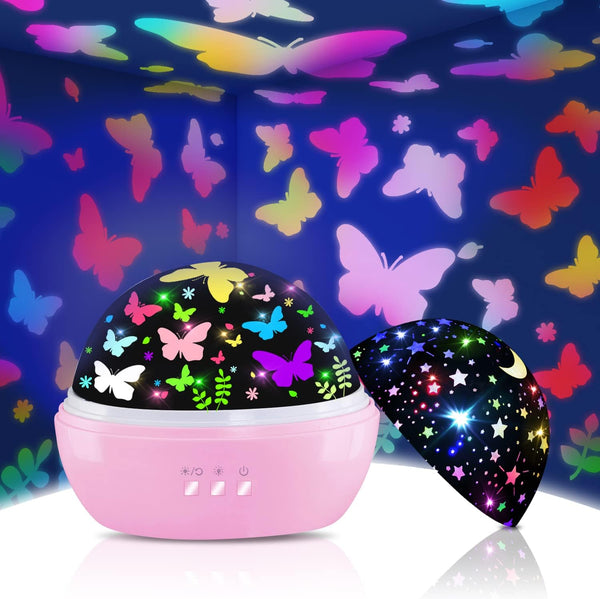 Butterfly Decorations Toddler Toys for 3-8 Year Old Girls, 16 Colors Star