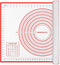 Extra Large Silicone Pastry Mat, Extra Thick Non-Stick Baking Mat for Dough Rolling, Red