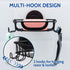 4 Soap Dish, Soap Bar Holder for Shower Suction Cup with Hooks Wall Mounted, Stainless Steel No-Drilling Removable