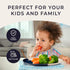 Melamine Side Plates Set of 4, Chip and Break-Resistant, Durable Salad Plates for Indoor and Outdoor, Dishwasher Safe