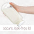 32oz kitchentoolz Square Glass Milk Bottle with White Metal Airtight Lids - Vintage Reusable Milk Jugs - Dairy Drinking