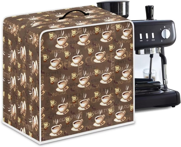 Coffee Design Blender Cover, Anti Fingerprint Polyester Dust Proof Kitchen Tool, Stain Resistant
