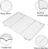 P&P CHEF Baking Rack Cooking Rack Set of 2-16.6''x11.6 Stainless Steel Wire Cooling Drying Roasting Rack, Fits Half Sheet Cookie Pans, Commercial Quality, Oven & Dishwasher Safe by P&P CHEF