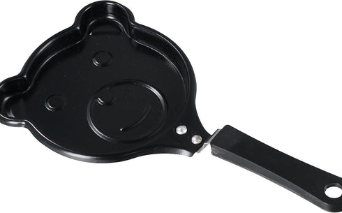 Mini Egg Frying Pan,Non-Stick Omelet Pans,Bear Shape Mini Non Stick Fry Pan with Handle,Portable Camping Cooking Omelet Pan for Cooking Baking by Leadigol