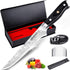 MOSFiATA 6" Boning Knife - Sharp Kitchen Cooking Knife with Finger Guard, Sharpener, German High Carbon Stainless Steel