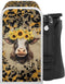 Foldable Electric Can Opener Cover, Sunflower Brown Cow, Dust Covers for Home Decor, Electric Kitchen Appliance