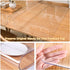 12 36 Inch Countertop X Clear Plastic Desk Pad Office Desk Blotter Dining Table Protector Tablecloth Mat Wooden