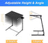 Allpop 6 3 TV Tray Table - Adjustable TV Dinner Tray for Eating, Folding Laptop Table with Heights & Tilt Angles, Cup