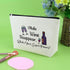 Wine Lovers Gifts Makeup Bag for Wine Drinkers, Wine Gifts for Mom Wife Sister Friendship Gifts for Wine Lovers