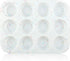 Silicone Muffin Pan - Regular 12 Cups Non-stick Bakeware for Muffins and Cupcakes, BPA Free