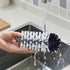 Water Bottle Cleaning Brush Glass Cup Washer with Suction Base 3 Head Bristle Brush for Beer Cup, Long Leg Cup, Red Wine Glass and More Bar Kitchen Sink Home Tools by FEENM