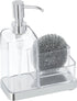 mDesign Plastic Kitchen Sink Countertop Hand Soap Dispenser Pump Bottle Caddy Organizer