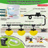 ayakol Set 18ft 6Cup) Complete Pipeline Automatic Chicken Waterer System, Innovative Quick-Connect Water System