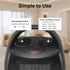 Small Portable Space Heater for Indoor Use - Lutntc 1500W/750W Safe and Quiet Ceramic electric Heater Fan with Thermostat, Heat Up 200 Square Feet for Room, Office, Desk by Lutntc