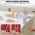 1 2 3 VEVOR Manual Meat Grinder, Heavy Duty Cast Iron Hand Meat Grinder with Steel Table Clamp, Meat Mincer Sausage