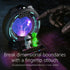 Astronaut Aurora Star Sky Projector,Plasma Globe Lamp/Star Light Projector for Children's Bedroom Sleep Aid Light,White