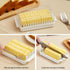 Hganxiu Countertop,Transparent Butter Dish with Lid Small,Butter Box Holder,Butter Tray with Lid,Plastic Butter Dish