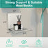 4pcs) Eapele Floating Book Shelves for Wall, Steel Constructed Hidden Bookshelf with Mounting Hardware (Grey