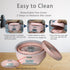 Pink Desk Fan, Small Quiet with Ambient Light, Portable USB Fan 5.3in High Power Rechargeable Battery Operate