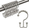 Shower Curtain Hooks Rings – TENOVEL Double Sided Rust Proof Hooks for Bathroom Shower Rods, Brushed Nickel, Set of 12
