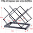 Countertop Wine Rack - 5 Bottle Freestanding Modern Gold Metal Small Wine Holder for Cabinet, Pantry
