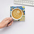 Set 4, 4 Inch Van Gogh Shiba Inu Coasters for Drinks of Watercolor Dog Absorbent Diatomite Ceramics Coasters for Coffee