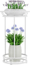 YIUKEA Plant Stand Indoor Outdoor - Metal Planter Holder Shelf Tall Tiered