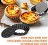 6 pcs Egg Tart Molds - 3" Mini Tart Pans with Removable Bottom for Cupcake, Quiche, and Dessert Baking