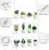 ZerzSemp 2-Tier 16 Inch Hanging Clear Plant Shelves for Windows, Acrylic Window Wall Plant Stand Shelf for Kitchen