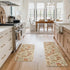 Artoid Mode Pumpkins Fall Kitchen Mats Set of 2, Autumn Maple Leaves Home Decor Low-Profile Rugs for Floor