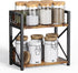 Spice-Rack-Organizer-Shelf for Kitchen Counter, 2 Tiers Coffee Bar Station Organizer for CountertopSpace