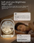 AceMining Small Quiet Desk Fan, USB Fan with Night Light, Rechargeable 4 Speed Table Fan, 330° Rotation for Bedroom