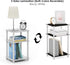 3-Tier 1-Pack Furinno JUST Side Table, End Table, Open Shelves Night Stand, Bedside Table, Toolless Assembly