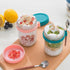 Ipukr 16 oz 6 Pack Overnight Oats Containers with Lids & Spoons, Reusable On-the-Go Cereal and Yogurt Cups, Mason Jars