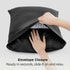Bedsure Satin Pillowcase for Hair and Skin - Black Silky Pillowcase 2 Pack, 20x30 Inches, Gifts for Women Men