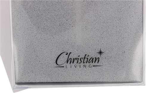Silver Toned Girl Wall Cross, Infant Blessing Baby Plaque, Wall Decor Gift