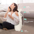 SLIGUY Reading Pillow for Sitting in Bed Couch Adult, Back Pillow with arm Support and Pockets, Adult Back Pillow Bed